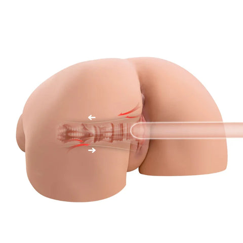 M244-Sex Doll Butt with 4 Thrusting Models Pussy Sucking & Vibration|xingse-23.8lb