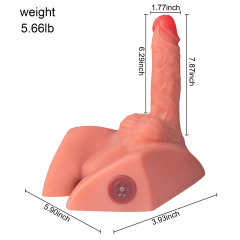 M237-Electric Male Sex Doll Rechargeable Ass Torso |xingse-7.87″ Dildo