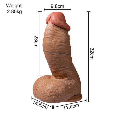 M224 TPR  Male Torso Dildo Super Thick Glans Penis | In Stock Xingse-9.06'' 3kg