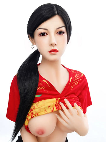 S399-158cm/5ft2-33kg D Cup Lifelike Silicone Head Chinese Sex Doll | SY Doll