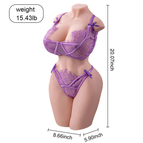 H251-cheap realistic Sex Doll Torso Light weight Curvy|xingse-15.43lb/1.67ft