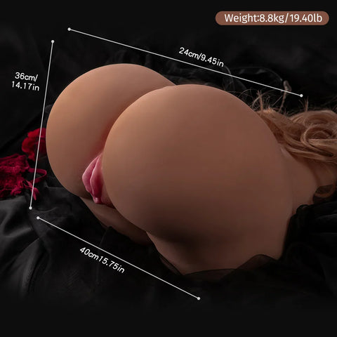M240- Doggy Style Sex Doll Black BBW Torso Fat Ass|xingse-19.4lb