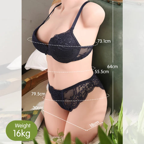 H229-Half Body Realistic Lifesize Sex Doll Torso|xingse-37.5lb