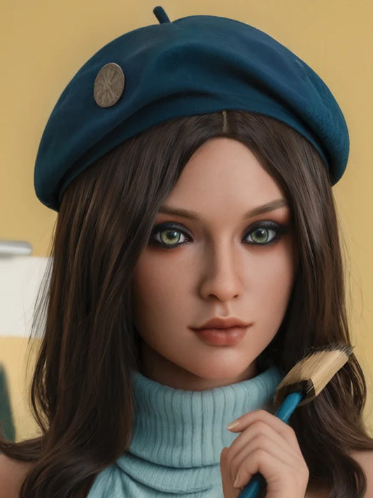 F129 Silicone Sex Doll Head丨Aibei Doll Head