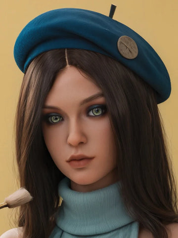F129 Silicone Sex Doll Head丨Aibei Doll Head