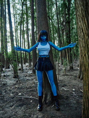 S50-158cm(5ft2)-38.5kg D Cup Tifa Fantasy Silicone Head Alien Sex Doll|Climax Doll