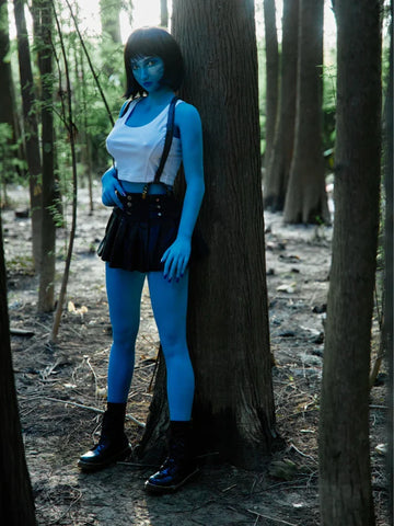 S50-158cm(5ft2)-38.5kg D Cup Tifa Fantasy Silicone Head Alien Sex Doll|Climax Doll