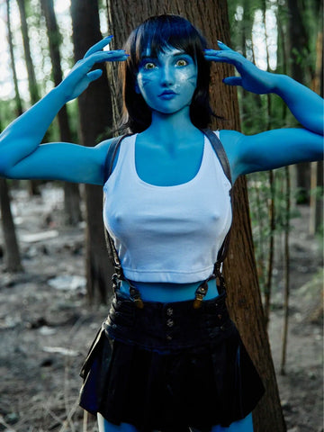 S50-158cm(5ft2)-38.5kg D Cup Tifa Fantasy Silicone Head Alien Sex Doll|Climax Doll