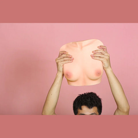 M21-Yellow Silicone Breast Sex Titty Fucking Mammary Intercourse Sex Toy Titjob Boob Job-7.5lb/Full Bust: 24inch