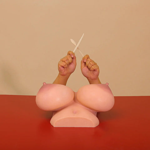 M13-Yellow Silicone Titjob  Boob Job Breast Sex Titty Fucking Mammary Intercourse Sex Toy-17.1lb/Full Bust: 36.2inch