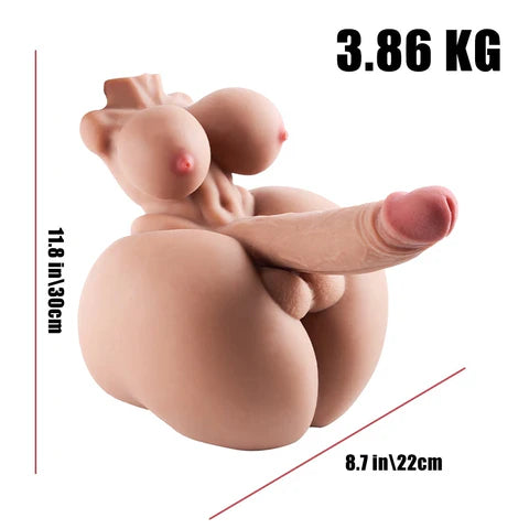 M256- BBW Hentai Femboy Male shemale fucks sex doll | MRL-8.51LB 5.91inch Dildo
