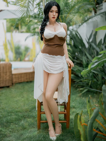 S2172-M26# ROS Movable Jaw Life size Silicone Sex Doll | SY Doll- 164cm(5.4ft) D Cup