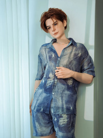 S290—Chinese Femboy Celebrity life size Male Sex Doll| SY Doll 160cm/5ft2-45.5kg 7.1in Dildo