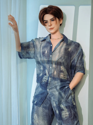 S290—Chinese Femboy Celebrity life size Male Sex Doll| SY Doll 160cm/5ft2-45.5kg 7.1in Dildo