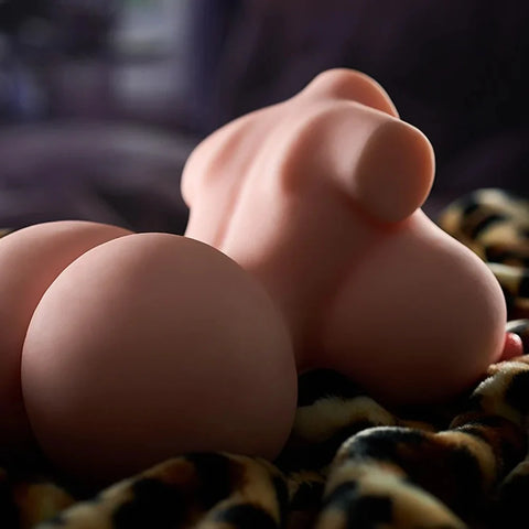 M263-Lucy Pink Cheap Mini BBW Sex Dolls Torso Tits Breasts | MRL-7.5LB