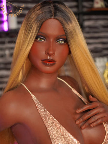 S994-Sexy Killer ROS Silicone Black BBW Robot Sex Doll | Galatea doll 162cm D Cup