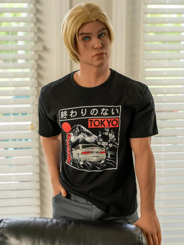 S3377-Femboy Muscular Blond Short Hair TPE Male Sex Doll | Doll Forever 170cm/5ft7(40kg)