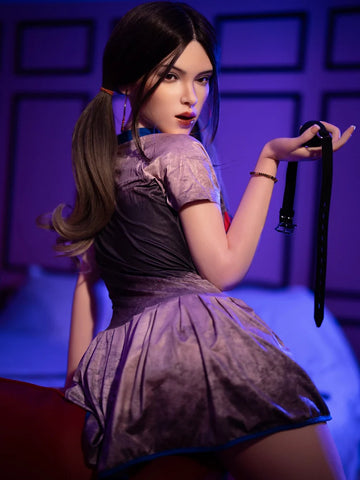 S408- 164cm(5.4ft) D Cup M38# Punk Girl ROS Movable Jaw Silicone Sex Doll丨SY Doll