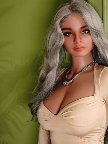 S3278-Grey Hair Beauty ROS Silicone Sex Doll | Galatea doll 163cm D Cup
