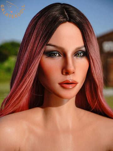 S3281-167cm(5.5ft)/30.5kg D Cup Pink Hair ROS Silicone Sex Doll | Galatea doll
