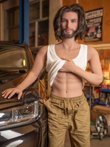 S4239-168cm(5.5ft)-37kg Realistic Male Sex Doll with Silicone Head - Rui Mei