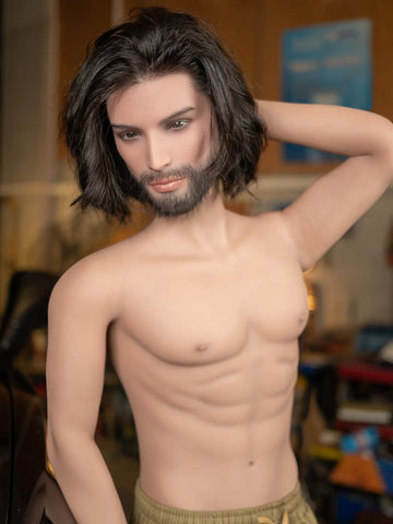 S4239-168cm(5.5ft)-37kg Realistic Male Sex Doll with Silicone Head - Rui Mei