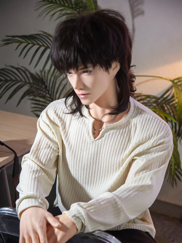 S3387-2025 New Silicone Implant Hair Young Femboy Sex Doll | Qita doll 185cm/6ft1-41kg