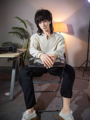 S3387-2025 New Silicone Implant Hair Young Femboy Sex Doll | Qita doll 185cm/6ft1-41kg