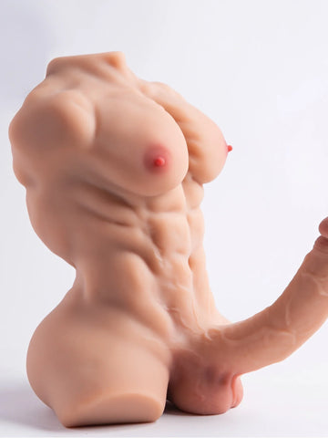 H138-8.4lb 7.9inch TPE Cheap Realistic Male Sex Doll Torso with Muscular Body | qita doll