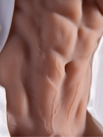 H138-8.4lb 7.9inch TPE Cheap Realistic Male Sex Doll Torso with Muscular Body | qita doll