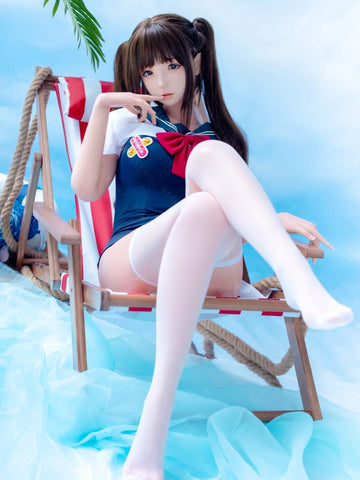 S4082-159cm(5.3ft)-31.5kg 2.2cf B Cup ROS Silicone Asian Adult Chinese flat chest Anime Sex Doll【ChunMoMo】｜AITIA Doll