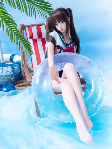 S4082-159cm(5.3ft)-31.5kg 2.2cf B Cup ROS Silicone Asian Adult Chinese flat chest Anime Sex Doll【ChunMoMo】｜AITIA Doll
