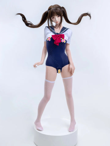 S4082-159cm(5.3ft)-31.5kg 2.2cf B Cup ROS Silicone Asian Adult Chinese flat chest Anime Sex Doll【ChunMoMo】｜AITIA Doll