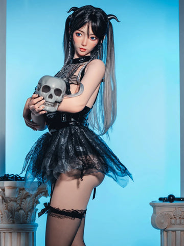 S3444-163cm(5.4ft)-Asian Real TPE body+silicon head flat chest Chinese Sex Doll｜Bezlya Doll 35kg 2.1 B Cup