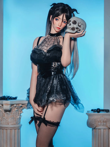 S3444-163cm(5.4ft)-Asian Real TPE body+silicon head flat chest Chinese Sex Doll｜Bezlya Doll 35kg 2.1 B Cup