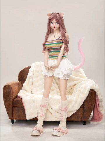 S255-156cm/5ft1-32kg E Cup Ultra-Realistic Furry Sex Doll with Animal Earsy Silicon Head TPE Body｜Dolls Castle
