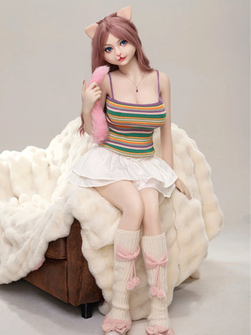 S255-156cm/5ft1-32kg E Cup Ultra-Realistic Furry Sex Doll with Animal Earsy Silicon Head TPE Body｜Dolls Castle