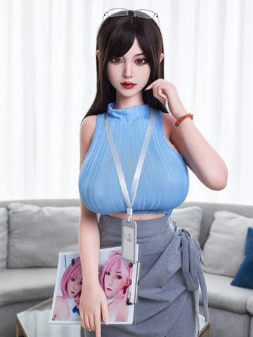 S4086-161cm(5.28ft)-32.8kg 2.2 I Cup Asian Real Silicone Japanese Office Lady Sex Doll – Professional Attire Love Doll｜AITIA Doll