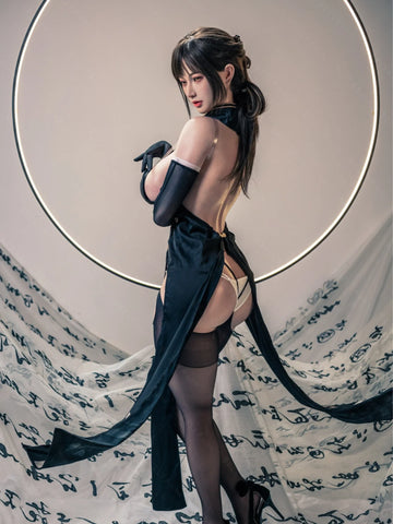 S3450-Ink Moon Sorceress – Silicone Asian Exotic Mini Sex Doll for Men｜Bezlya Doll 155cm(5.12ft)-34.5kg 2.1 I Cup