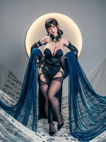 S3450-Ink Moon Sorceress – Silicone Asian Exotic Mini Sex Doll for Men｜Bezlya Doll 155cm(5.12ft)-34.5kg 2.1 I Cup