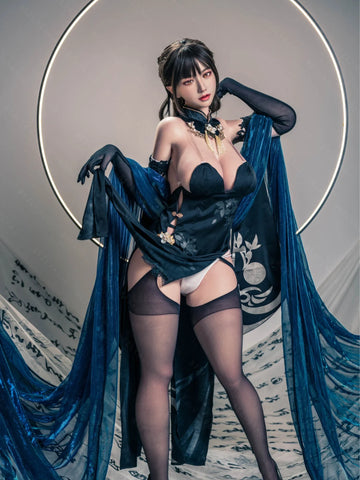 S3450-Ink Moon Sorceress – Silicone Asian Exotic Mini Sex Doll for Men｜Bezlya Doll 155cm(5.12ft)-34.5kg 2.1 I Cup