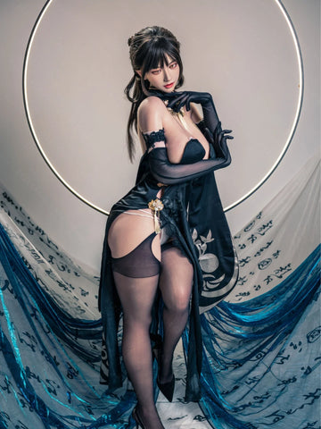 S3450-Ink Moon Sorceress – Silicone Asian Exotic Mini Sex Doll for Men｜Bezlya Doll 155cm(5.12ft)-34.5kg 2.1 I Cup