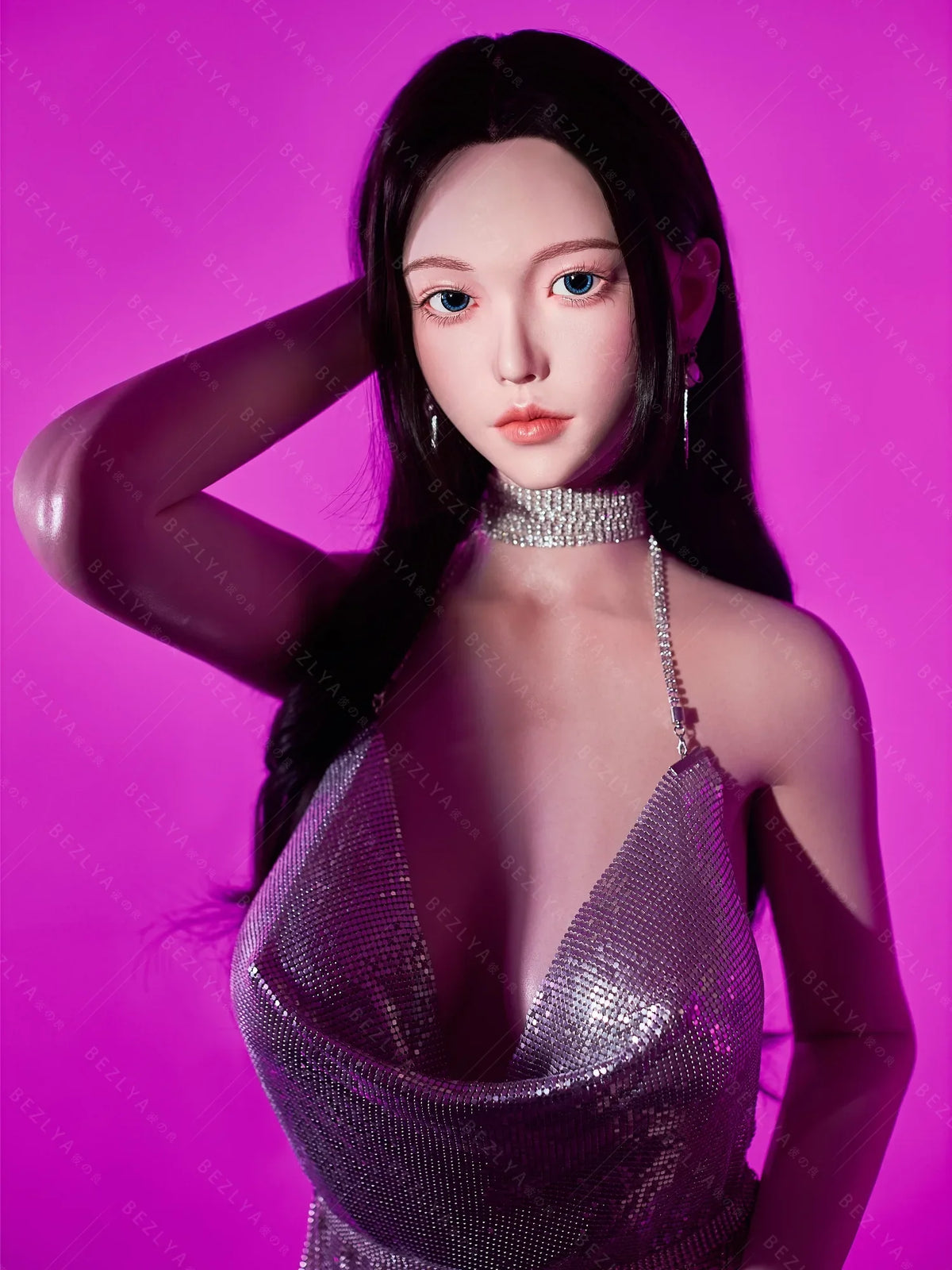 S4075-163cm(5.4ft)-37kg 2.2cf E Cup Mini Japanese Silicone Celebrity Anime Sex Doll Life Size｜AITIA Doll