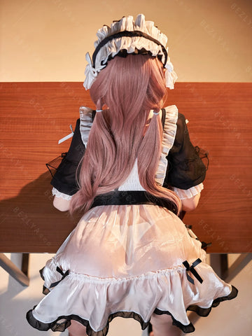 S3442-Pink Twin Tails Maid Style Japanese Silicone Japanese Cosplay Sex Doll With 3 Love Holes Young Sex Doll｜Bezlya Doll 155cm(5.12ft)-34.5kg 2.1 I Cup