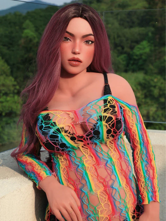 S42-155cm(5ft1)-38kg E Cup Ginny  MILF Silicone Head life size realistic sex doll |Climax Doll Pro