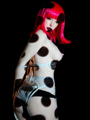 S36-C Cup  Polly Movable Jaw Silicone Head Fit Sex Doll Climax Doll Pro丨157cm(5.15ft)-38kg