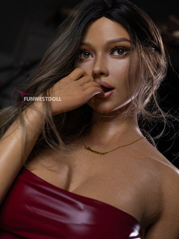 S3922-168cm(5.5ft)-42kg D Cup Asian Rose Premium Realistic Black Silicone Sex Doll｜Fun West Doll