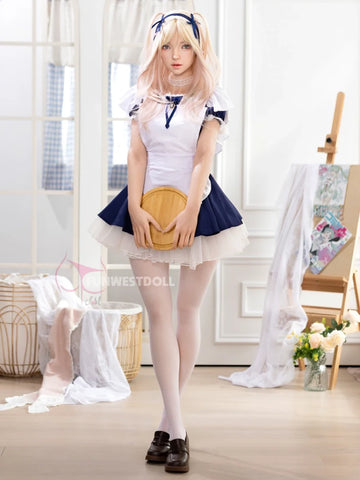 S3911-159cm(5.2ft)-37kg A Cup White Giselle Realistic Silicone Sex Doll | Fun West Doll
