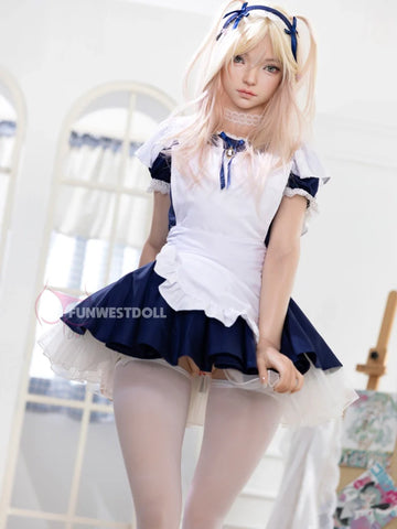 S3911-159cm(5.2ft)-37kg A Cup White Giselle Realistic Silicone Sex Doll | Fun West Doll