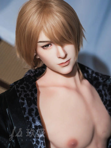 S4279—185cm/6ft1-45kg Finn 7.09in Dildo Realistic Femboy Sex Doll with Soft Silicone Body - Jiusheng Doll